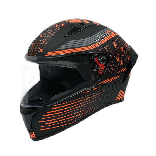 STUDDS Thunder D10 Matt White N5 Full Face Helmet