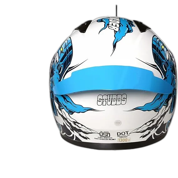 STUDDS Thunder D10 White N1 Full Face Helmet