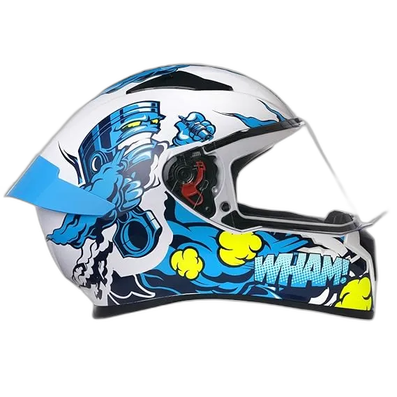 STUDDS Thunder D10 White N1 Full Face Helmet