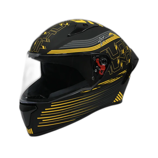 STUDDS Thunder D11 Black Yellow N5 Full Face Helmet