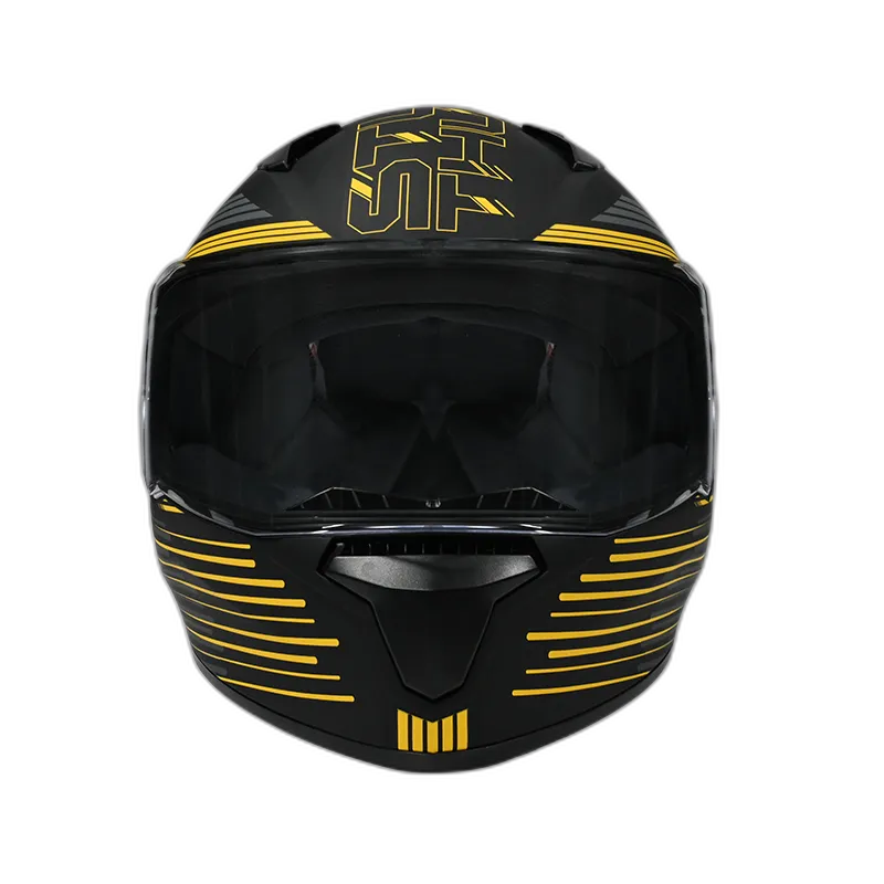 STUDDS Thunder D11 Black Yellow N5 Full Face Helmet