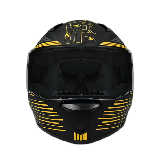STUDDS Thunder D11 Black Yellow N5 Full Face Helmet