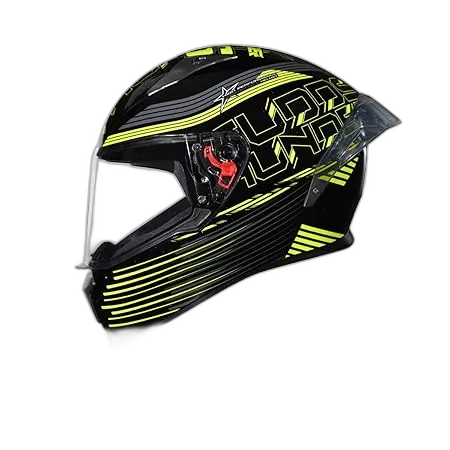 STUDDS Thunder D11 Fluoresescent Yellow Full Face Helmet