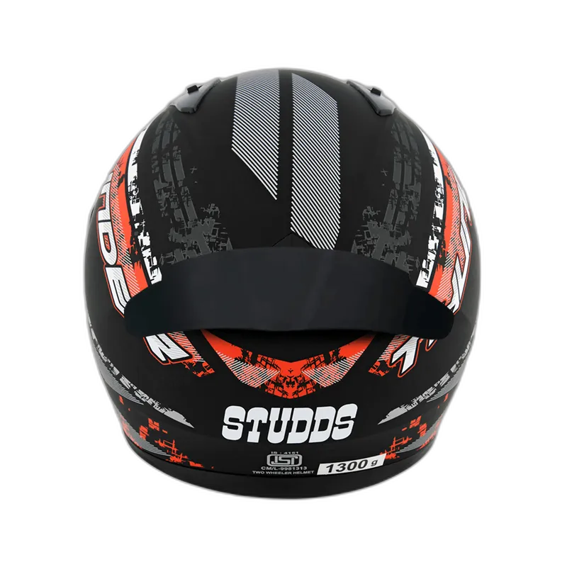 STUDDS Thunder D1 Matt Black N2 Full Face Helmet