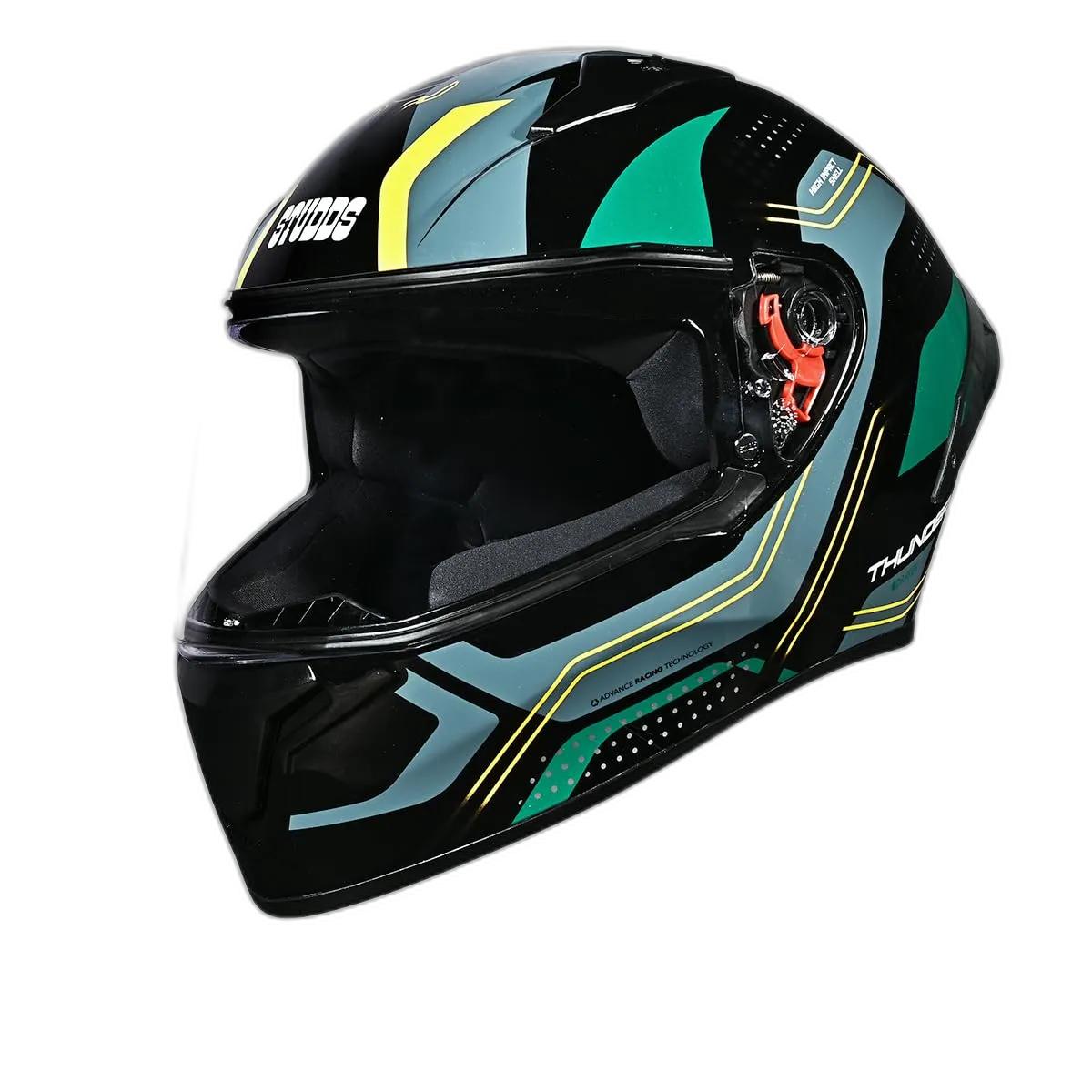 STUDDS Thunder D2 Draken Black Full Face Helmet