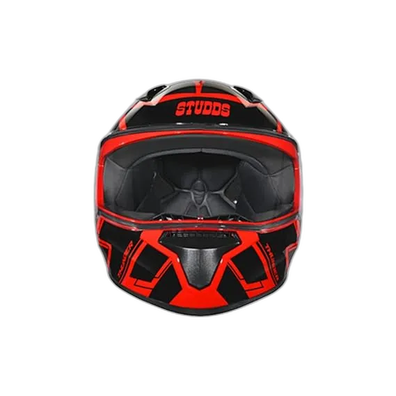 STUDDS Thunder D3 Gl Red Black N9 Full Face Helmet
