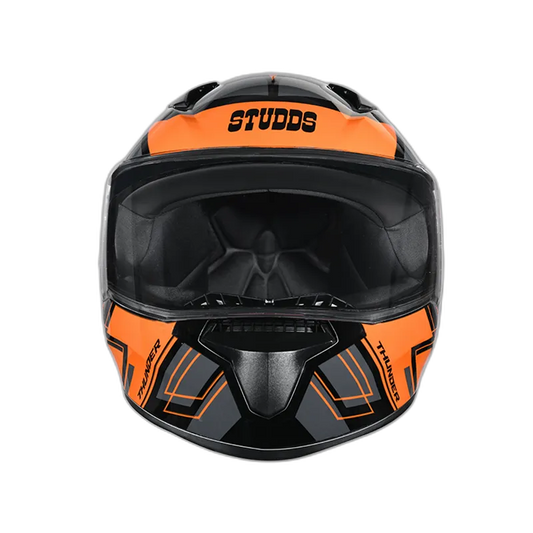 STUDDS Thunder D3 Black N10 Full Face Helmet