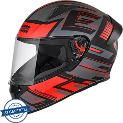 STUDDS Thunder D3 Matt Black N2 Full Face Helmet
