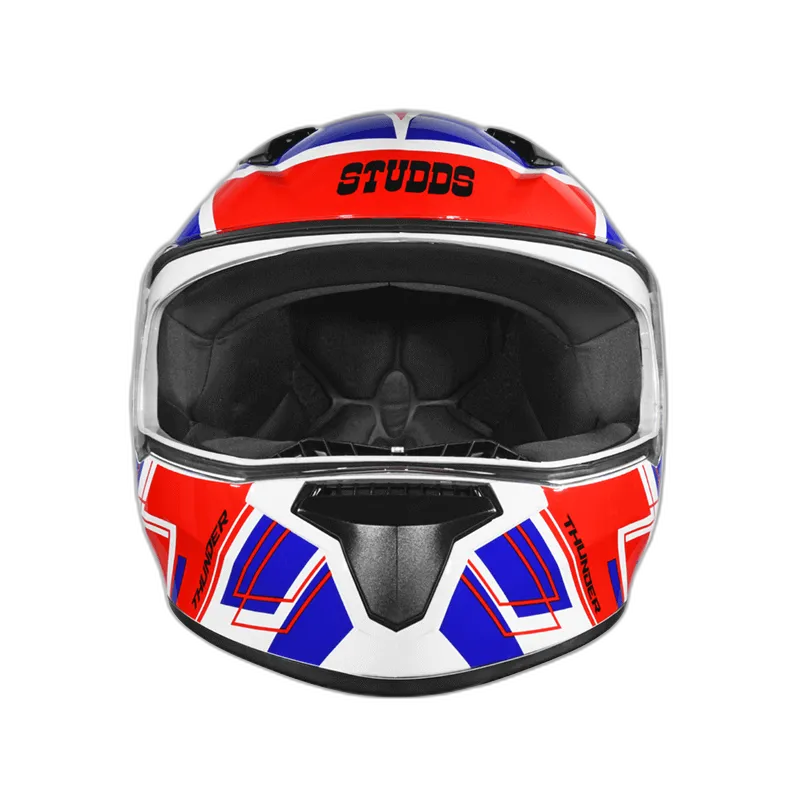 STUDDS Thunder D3 White N2 Full Face Helmet