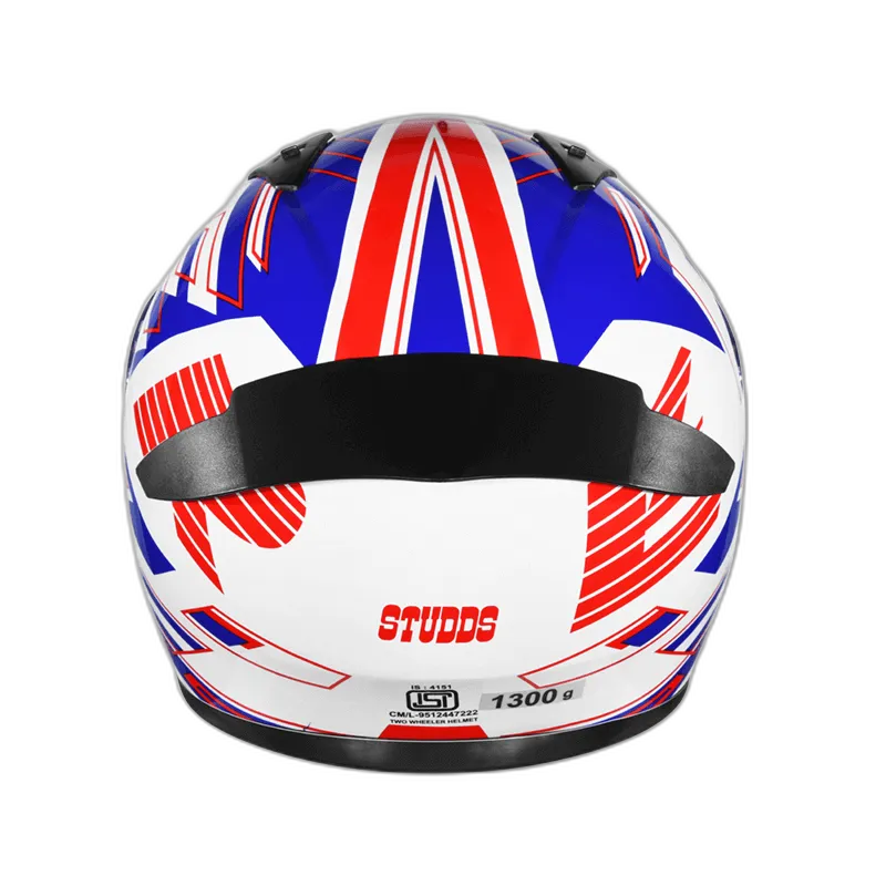 STUDDS Thunder D3 White N2 Full Face Helmet