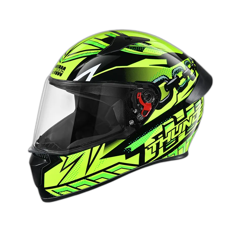 STUDDS Thunder D5 Black Green N5 Full Face Helmet