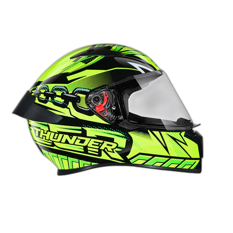 STUDDS Thunder D5 Black Green N5 Full Face Helmet
