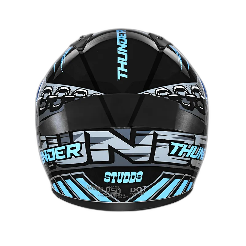STUDDS Thunder D5 Black N1 Full Face Helmet
