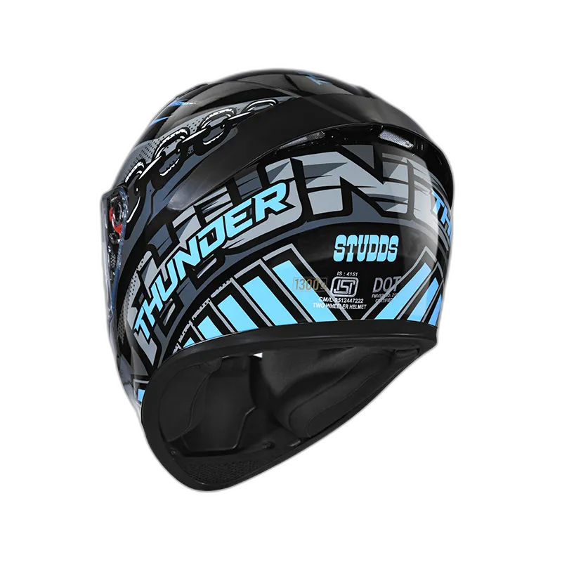 STUDDS Thunder D5 Black N1 Full Face Helmet