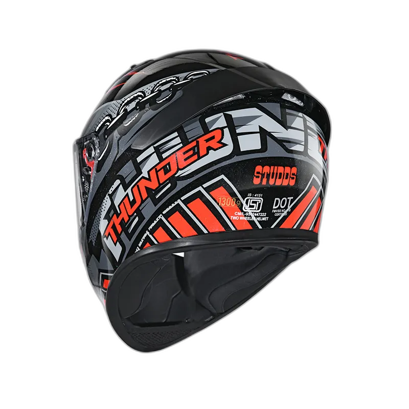 STUDDS Thunder D5 Black N2 Full Face Helmet
