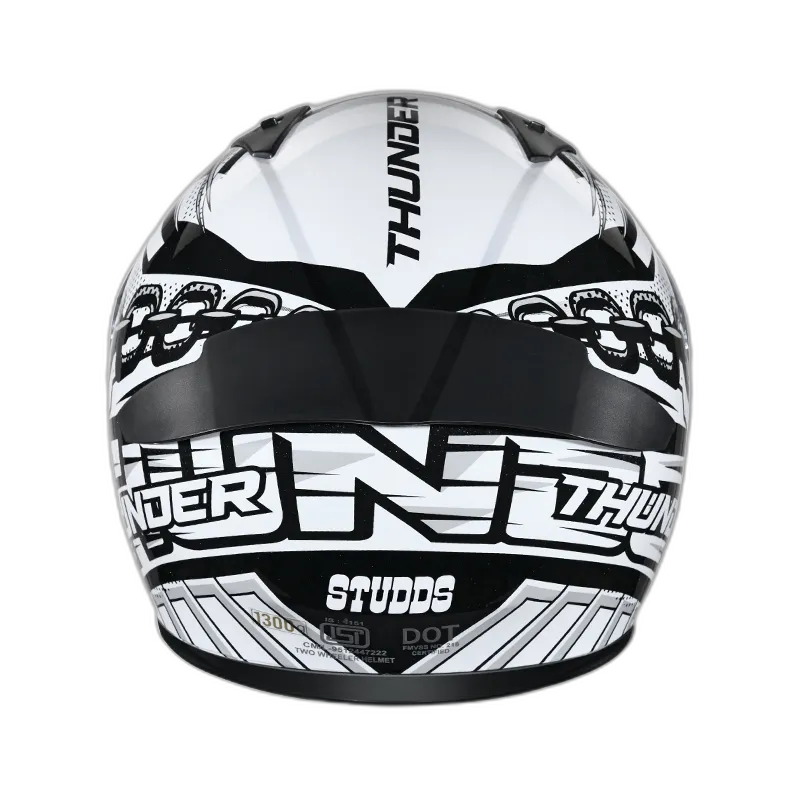 STUDDS Thunder D5 Black N6 Full Face Helmet