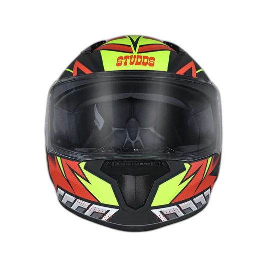 STUDDS Thunder D5 Matt Black Red N5 Full Face Helmet
