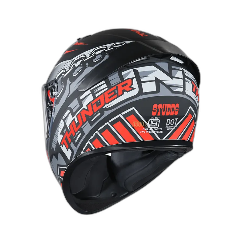 STUDDS Thunder D5 Matt Black N2 Full Face Helmet