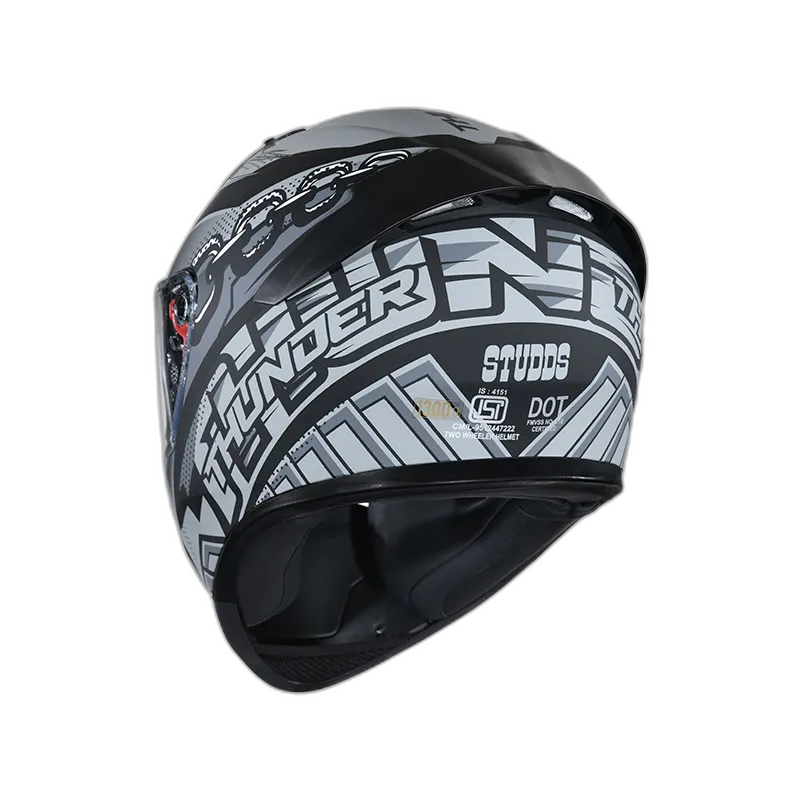 STUDDS Thunder D5 Matt Black N4 Full Face Helmet