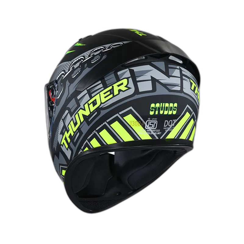 STUDDS Thunder D5 Matt Black N5 Full Face Helmet