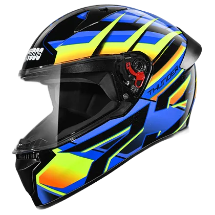 STUDDS Thunder D6 Black Orng N1 Full Face Helmet
