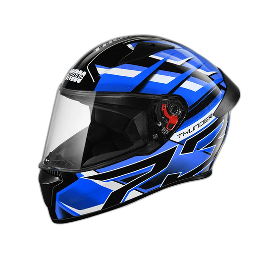 STUDDS Thunder D6 Black Blue N1 Full Face Helmet