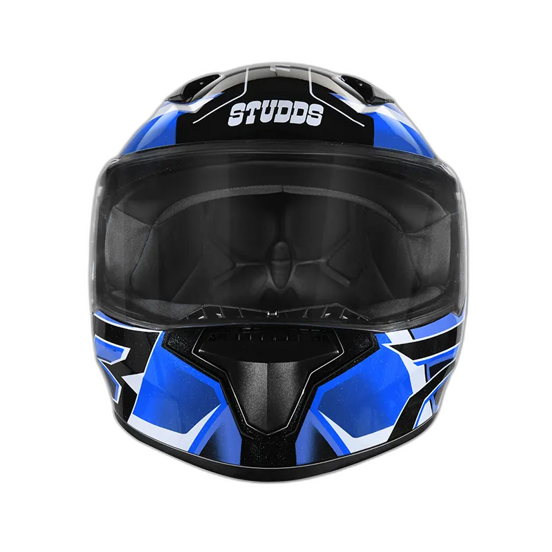 STUDDS Thunder D6 Black Blue N1 Full Face Helmet