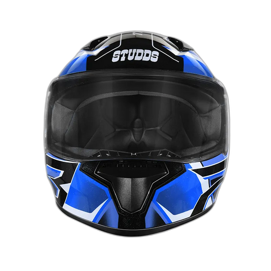 STUDDS Thunder D6 Black Blue N1 Full Face Helmet