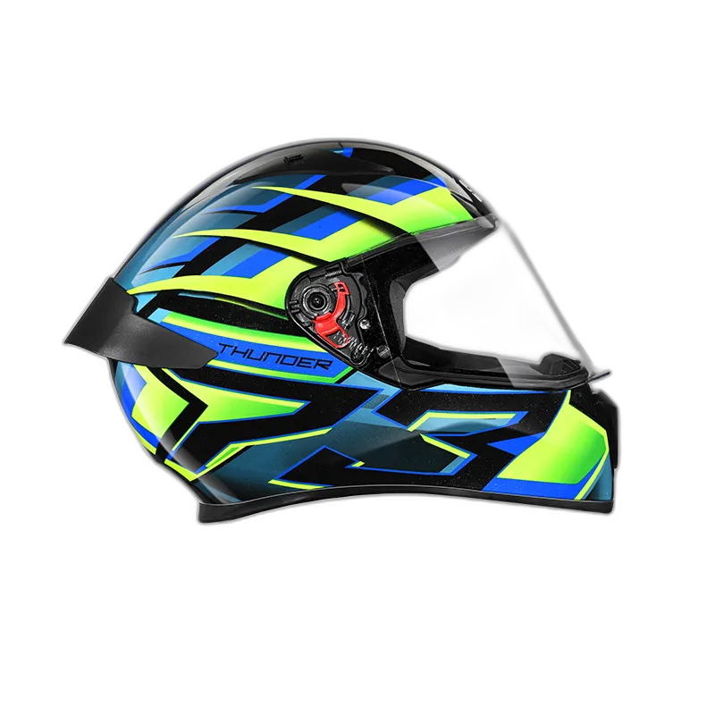 STUDDS Thunder D6 Black Green N1 Full Face Helmet