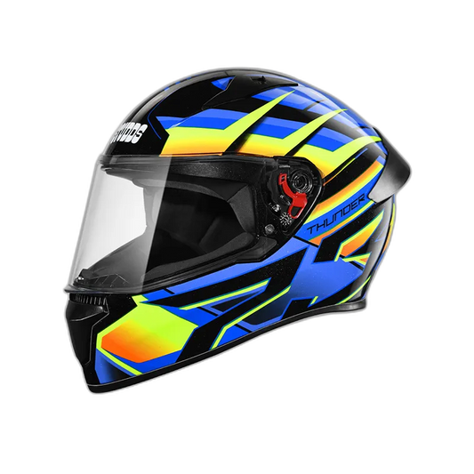 STUDDS Thunder D6 Black Orange N1 Full Face Helmet