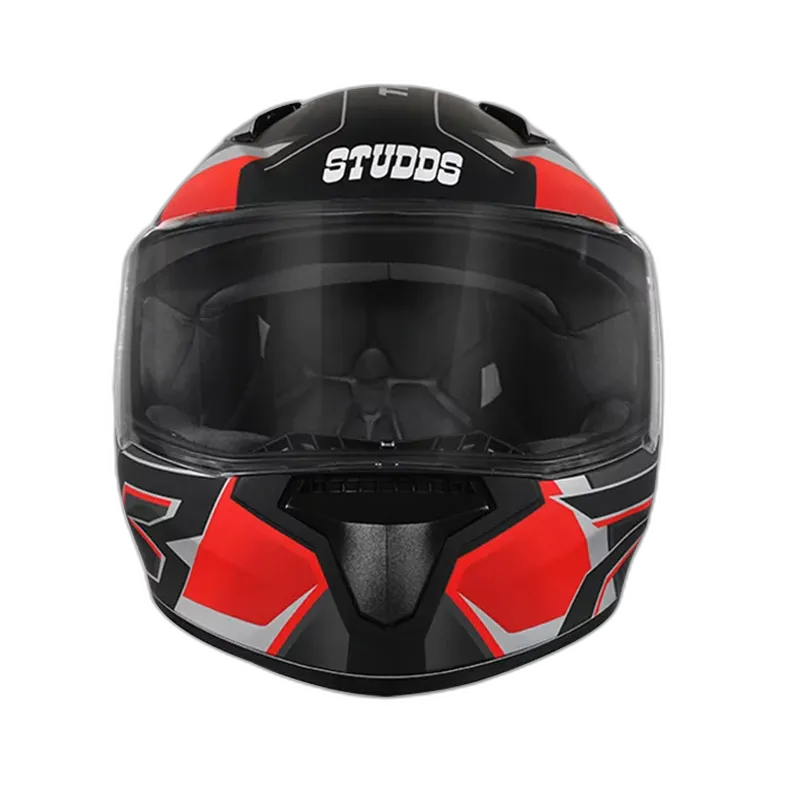 STUDDS Thunder D6 Black Red N4 Full Face Helmet
