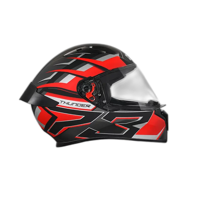 STUDDS Thunder D6 Black Red N4 Full Face Helmet