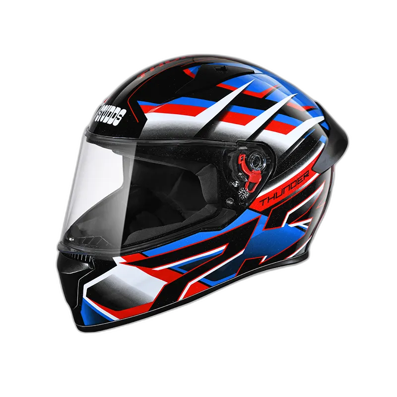 STUDDS Thunder D6 Black White N1 Full Face Helmet