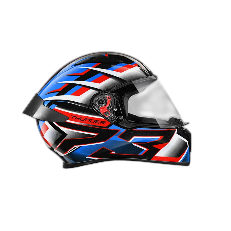 STUDDS Thunder D6 Black White N1 Full Face Helmet