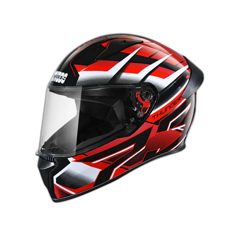 STUDDS Thunder D6 Black White N2 Full Face Helmet