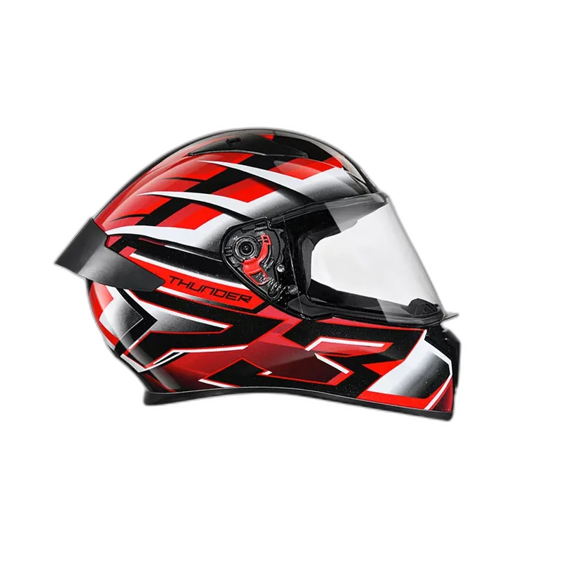 STUDDS Thunder D6 Black White N2 Full Face Helmet