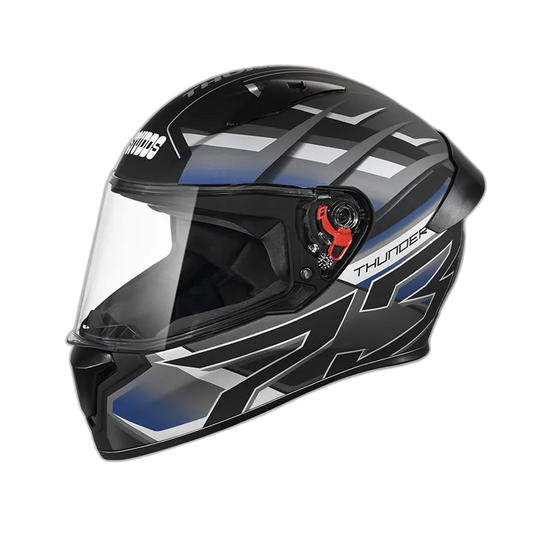 STUDDS Thunder D6 Matt Black Grey N6 Full Face Helmet