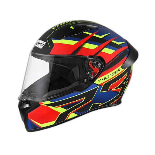STUDDS Thunder D6 Matt Black Red N1 Full Face Helmet