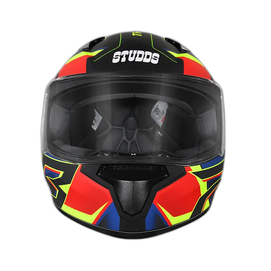 STUDDS Thunder D6 Matt Black Red N1 Full Face Helmet