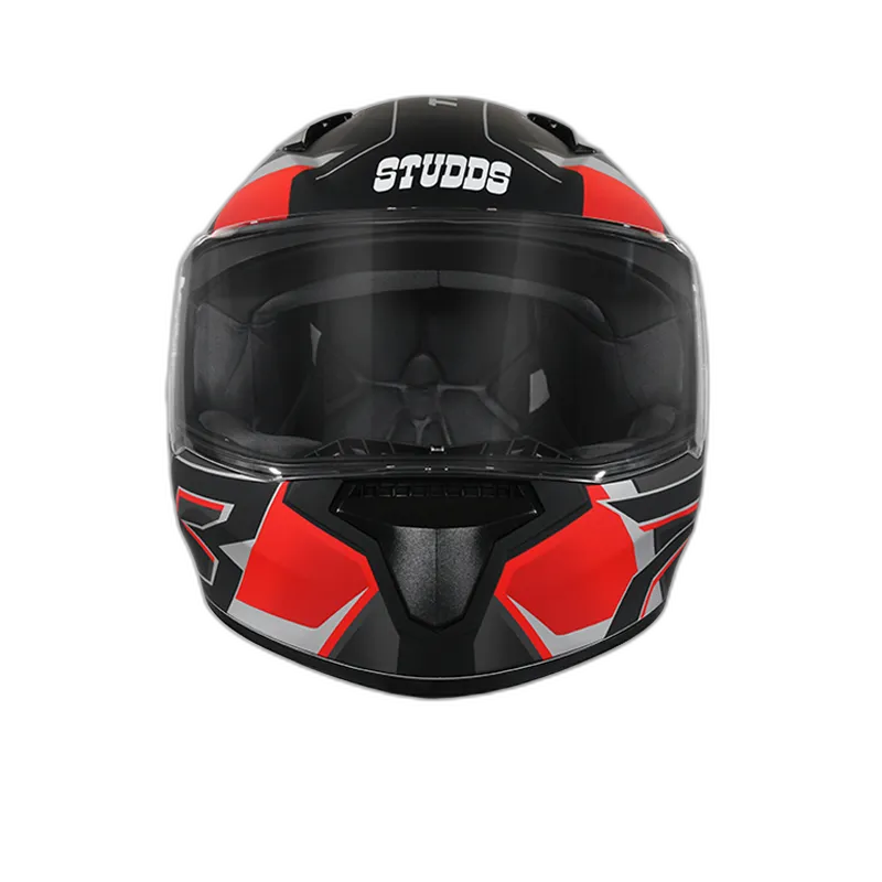 STUDDS Thunder D6 Matt Black Red N4 Full Face Helmet