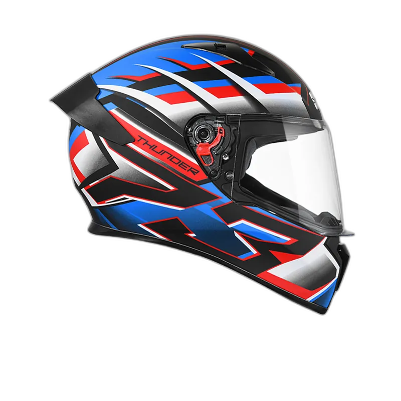 STUDDS Thunder D6 Matt Black White N1 Full Face Helmet