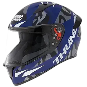 STUDDS Thunder D7 Matt Blue N4 Full Face Helmet