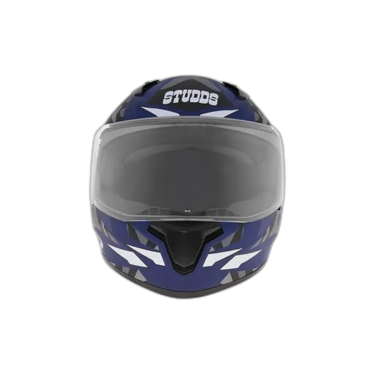 STUDDS Thunder D7 Matt Blue N4 Full Face Helmet