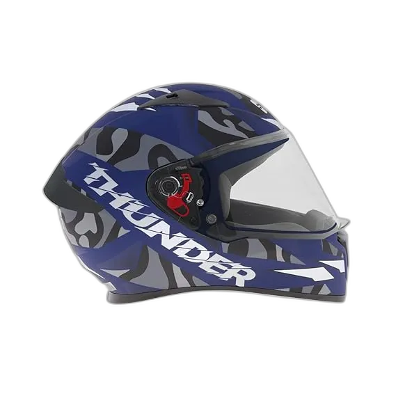 STUDDS Thunder D7 Matt Blue N4 Full Face Helmet