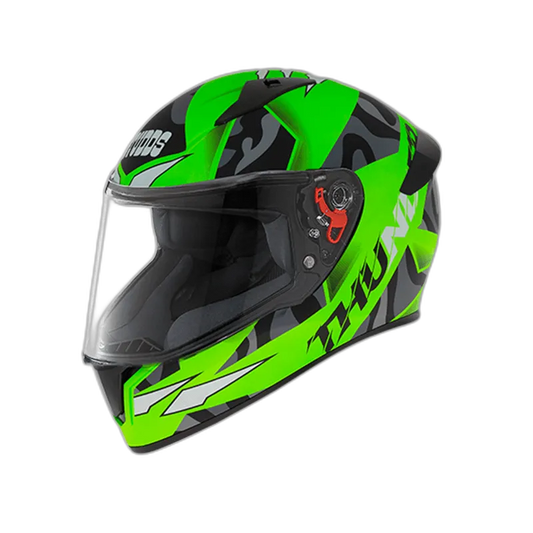 STUDDS Thunder D7 Matt Neon Green N9 Full Face Helmet
