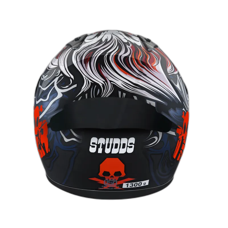 STUDDS Thunder D8 Black N2 Full Face Helmet