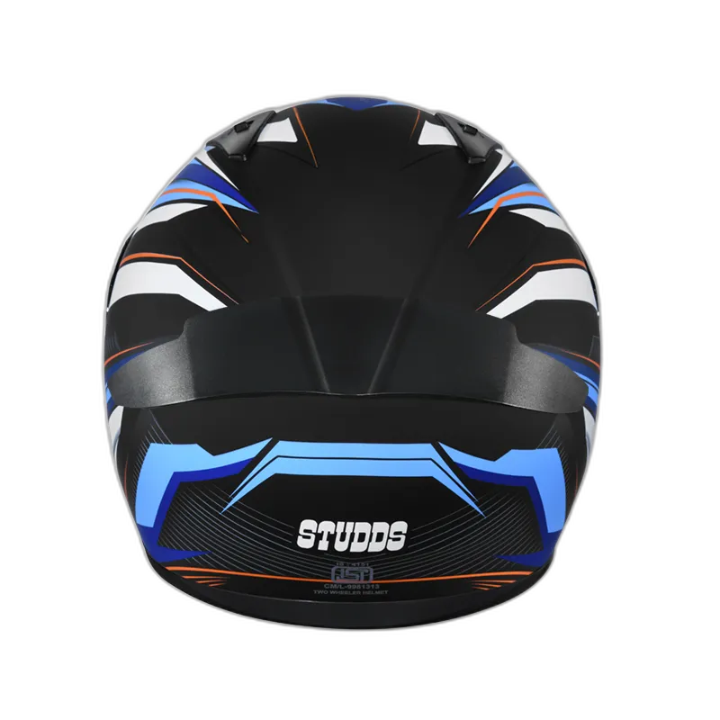 STUDDS Thunder D8 Matt Black N1 Full Face Helmet