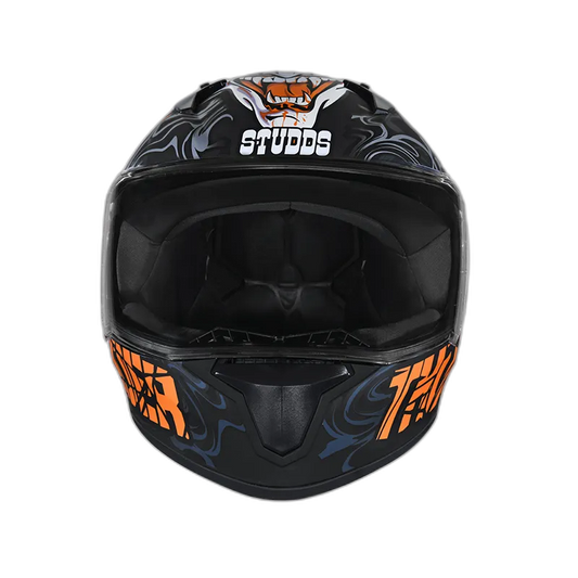 STUDDS Thunder D9 Matt Black N10 Full Face Helmet