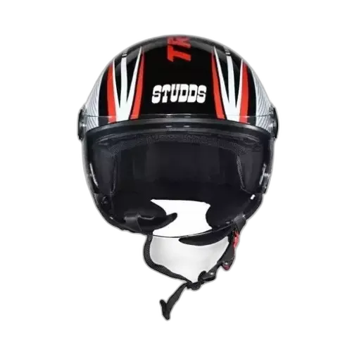 STUDDS Track Super D3 Black N6 Half Face Helmet