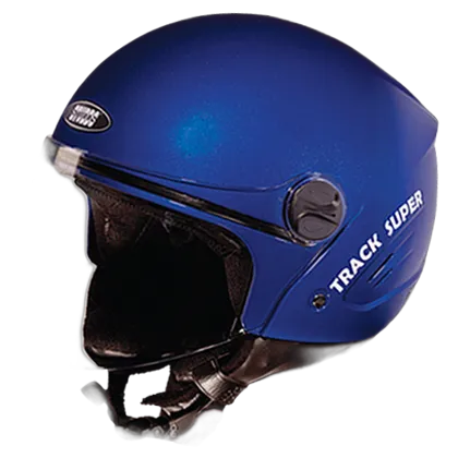 STUDDS Track Super Flame Blue Half Face Helmet